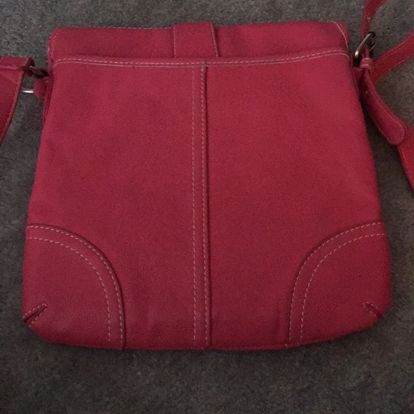 NWOT Pink Leather Crossbody - Picture 5 of 8